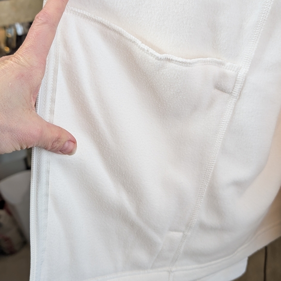 Lands' End Cream Full-Zip Teddy Jacket - Picture 2 of 5